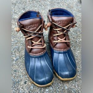 Kids Sperry Saltwater Rain Boots Size 1